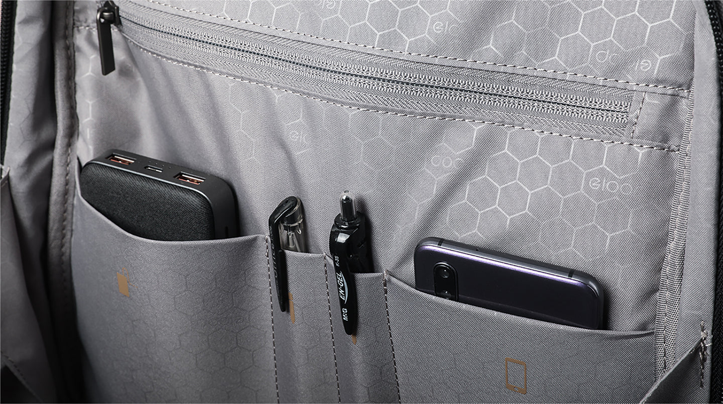 eloop City 17-Inch Laptop Backpack - Water Resistant Ultra Tough Laptop detail view 5