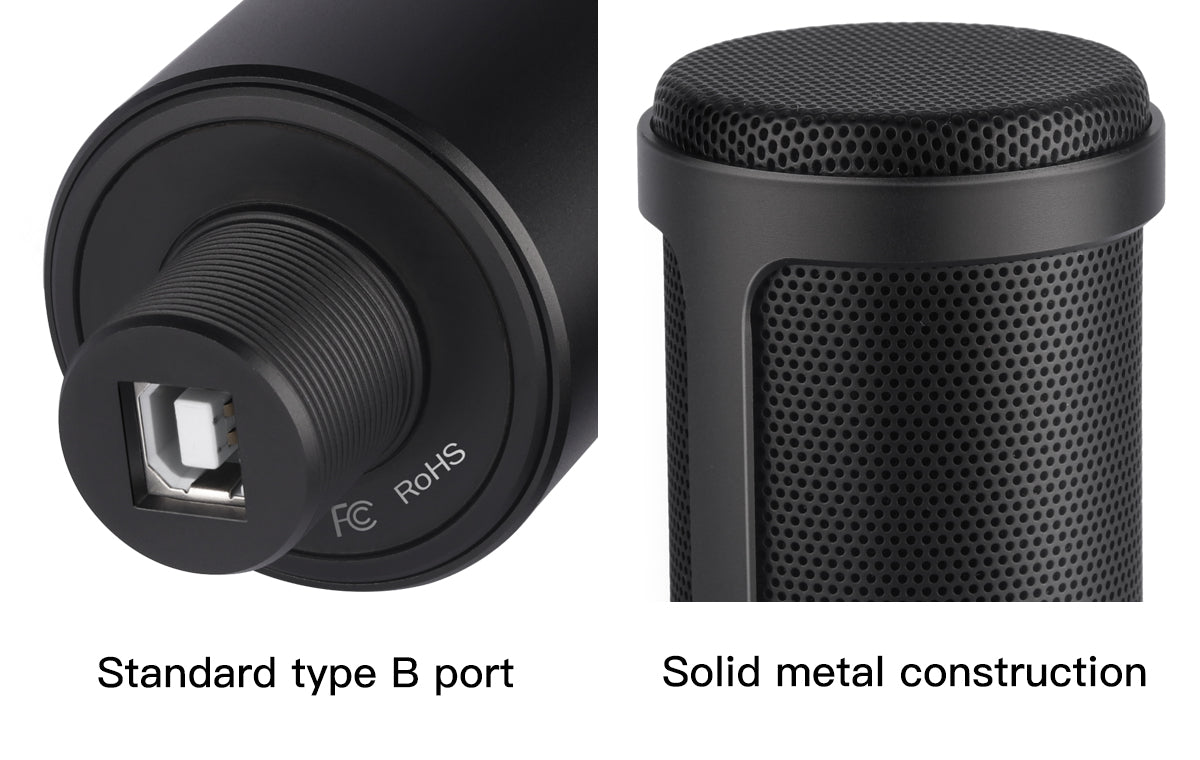 Sonictrek Studio Streaming Podcaster USB Microphone With Desk Tripod detail view 3