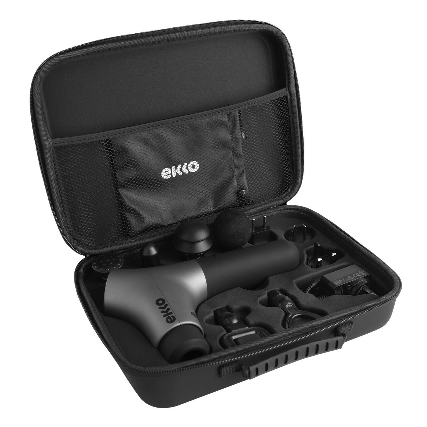 Ekko One Pro Edition Athlete Tested Percussive Therapy Smart Sports Massager with Accessories and Carrying Case - Free Shipping