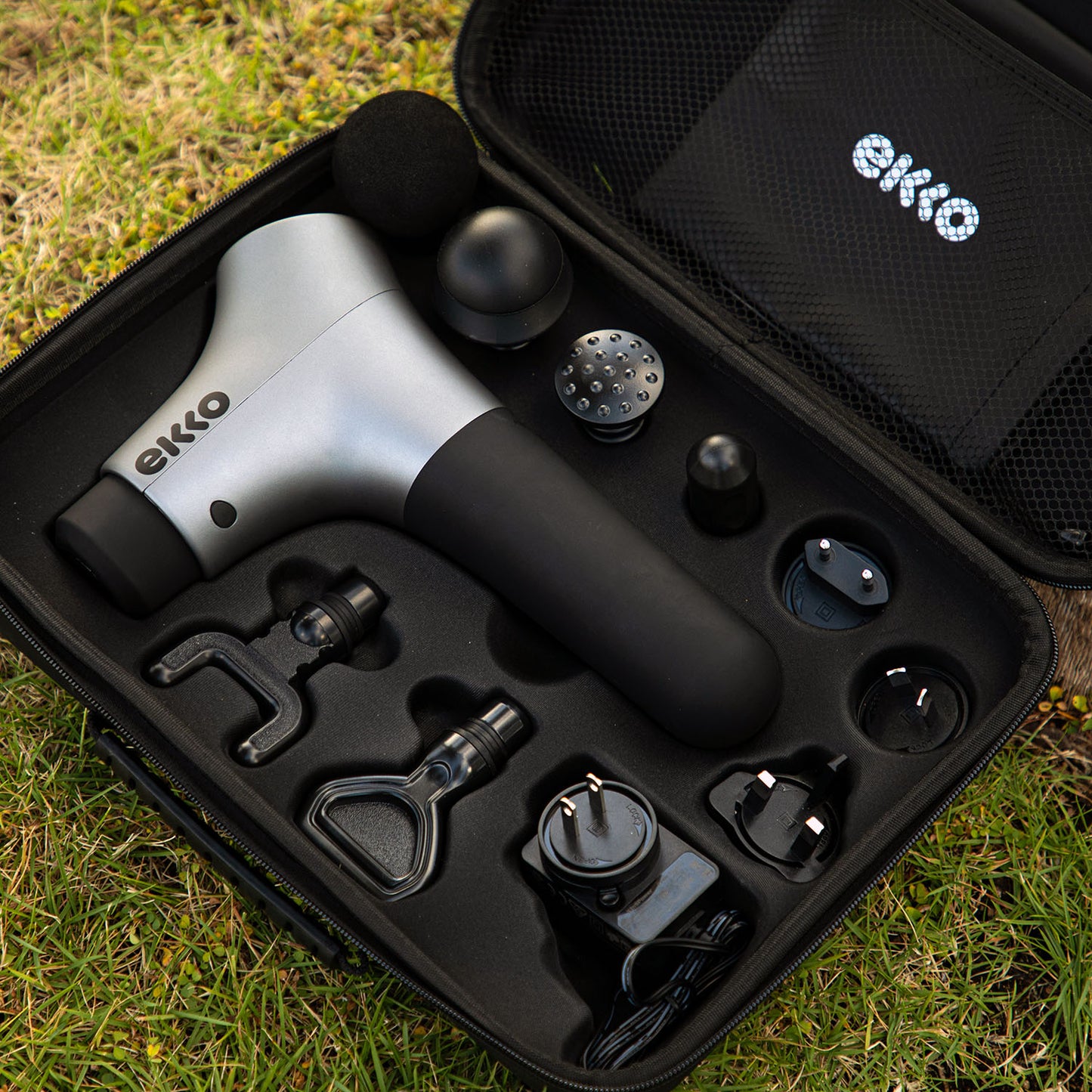 Ekko One Pro Edition Athlete Tested Percussive Therapy Smart Sports Massager with Accessories and Carrying Case - Free Shipping