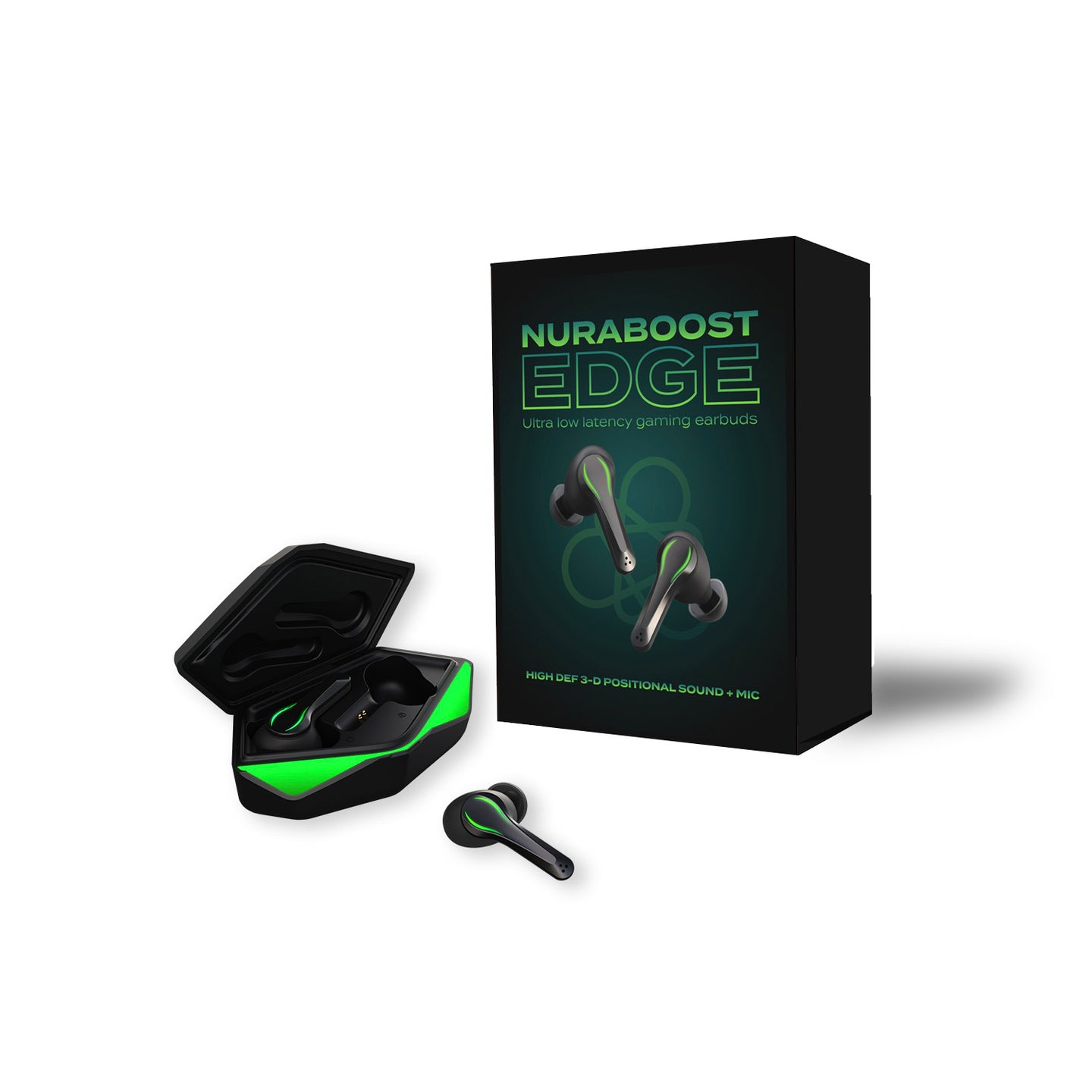 Nuraboost Edge Ultra Low Latency Bluetooth 5.0 Gaming True Wireless Earbuds detail view 6